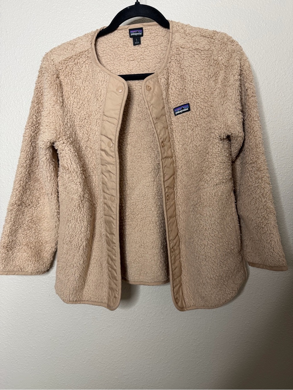 Patagonia Los Gatos Cardigan Sherpa Jacket Girls Sz L